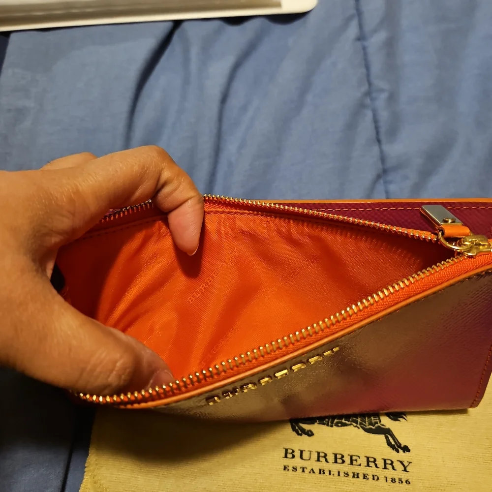 🛑BURBERRY Patent leather Constantine Continental Wallet - Picture 8 of 8